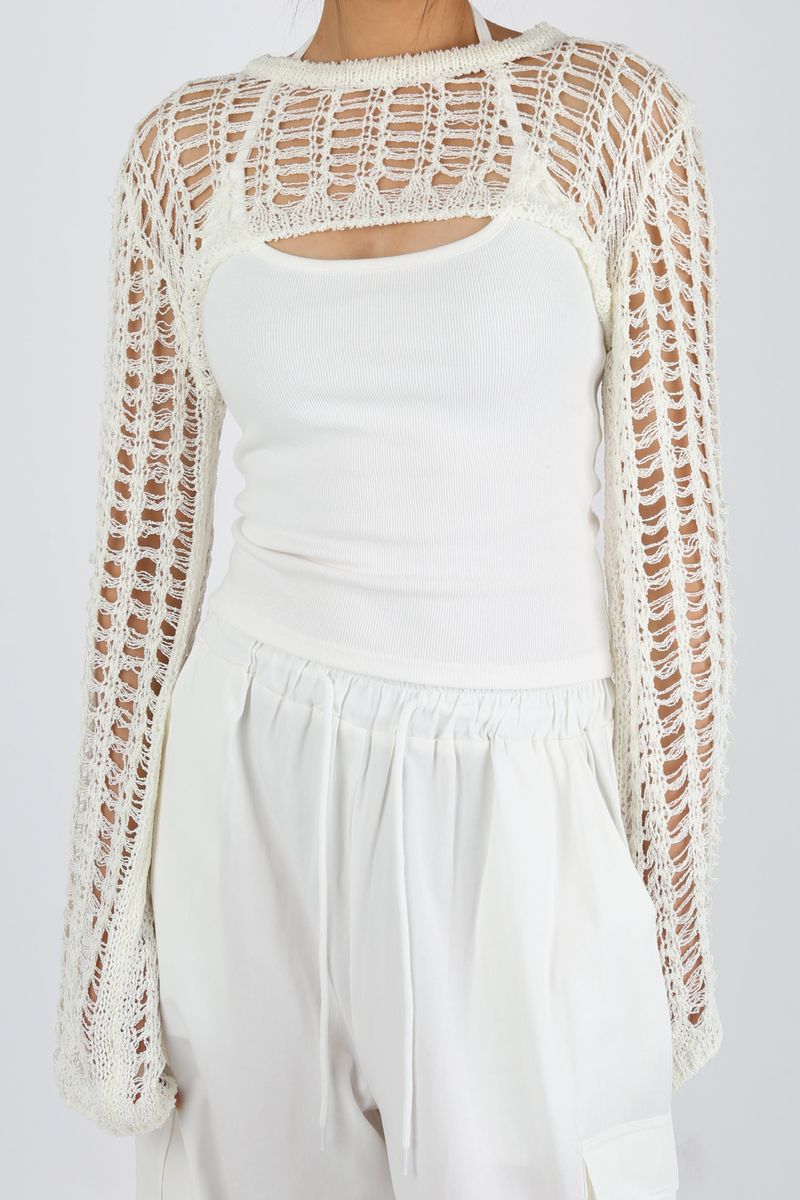 NET SUMMER KNIT BOLERO