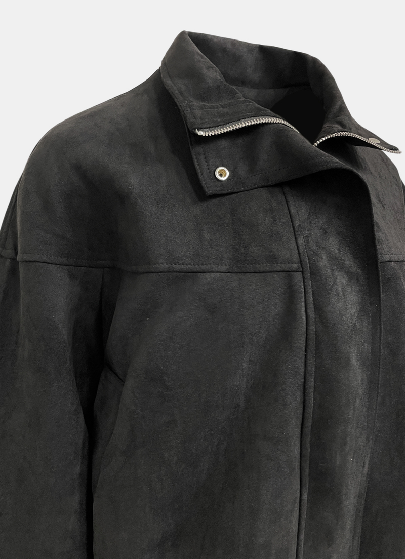 Monet Suede Zip-up Jumper