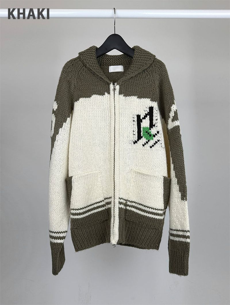 SCOTTISH COWICHAN KNIT ZIP-UP (3C)