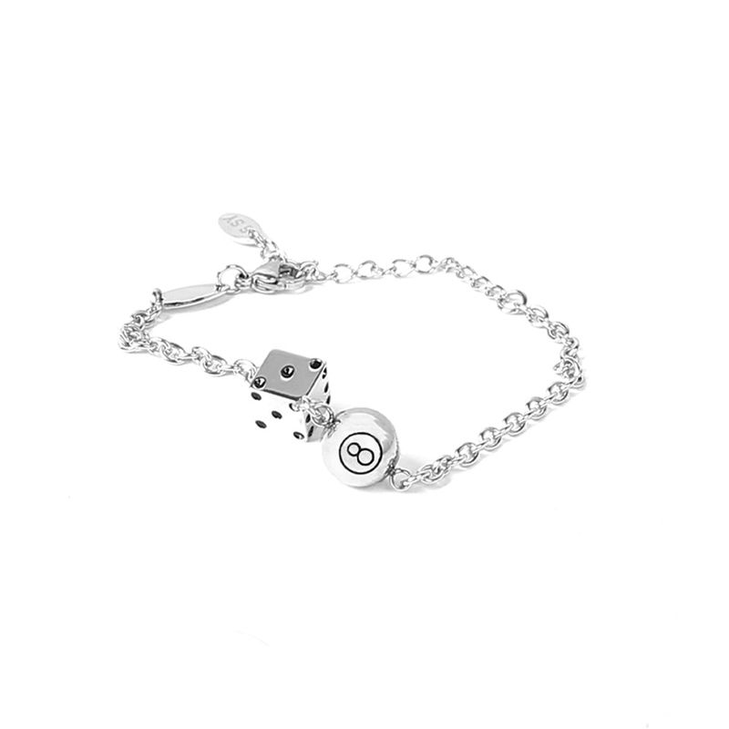8ball & dice bracelet