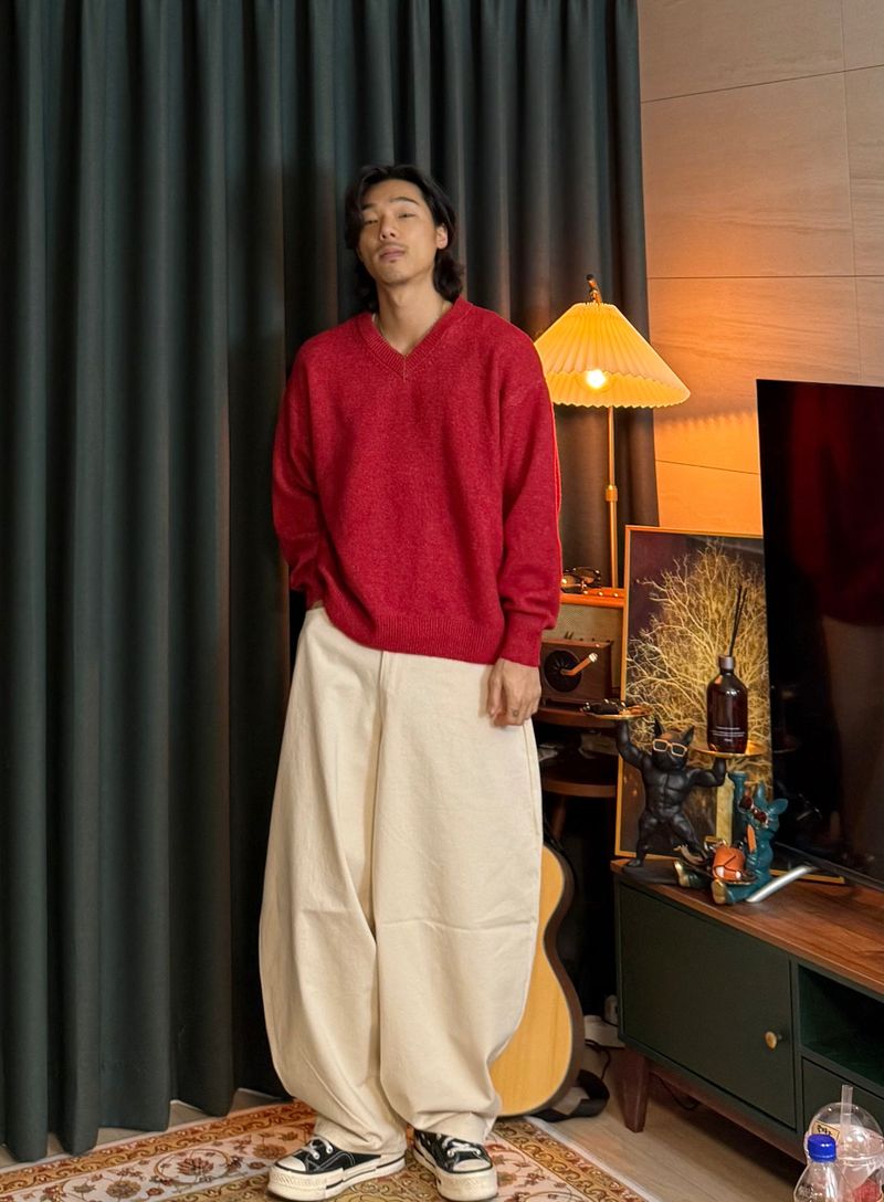 Airwool V-Neck Knit 6COLOR