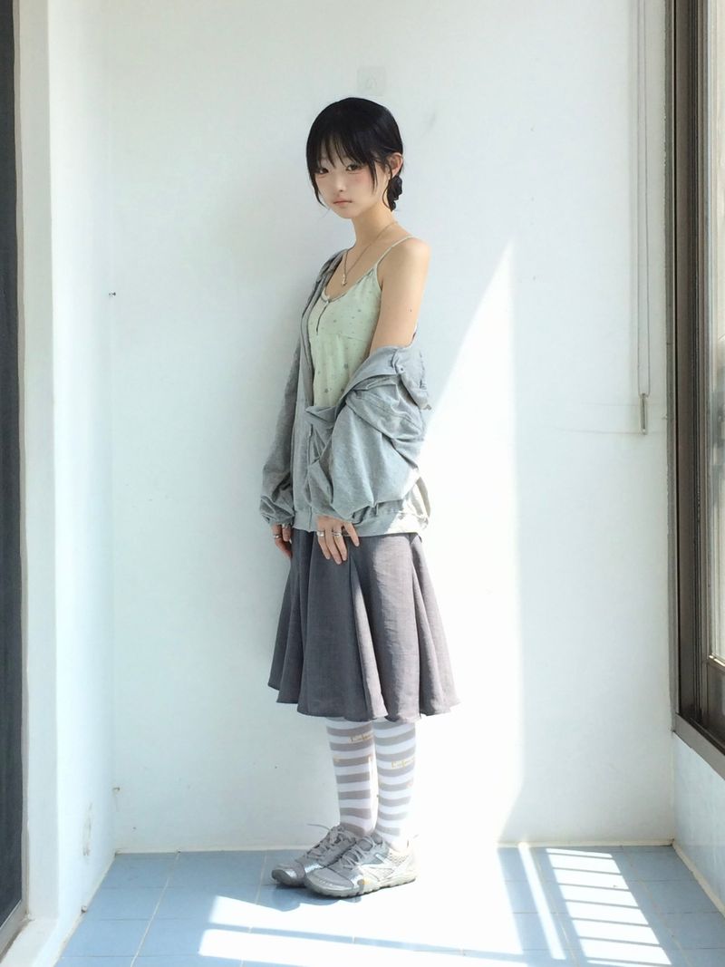 soft garden flare skirt