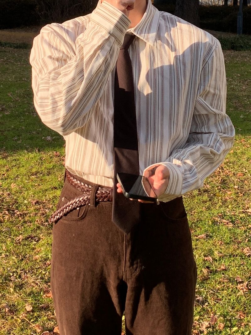 Cardena Chain Stripe Long Sleeve Shirt