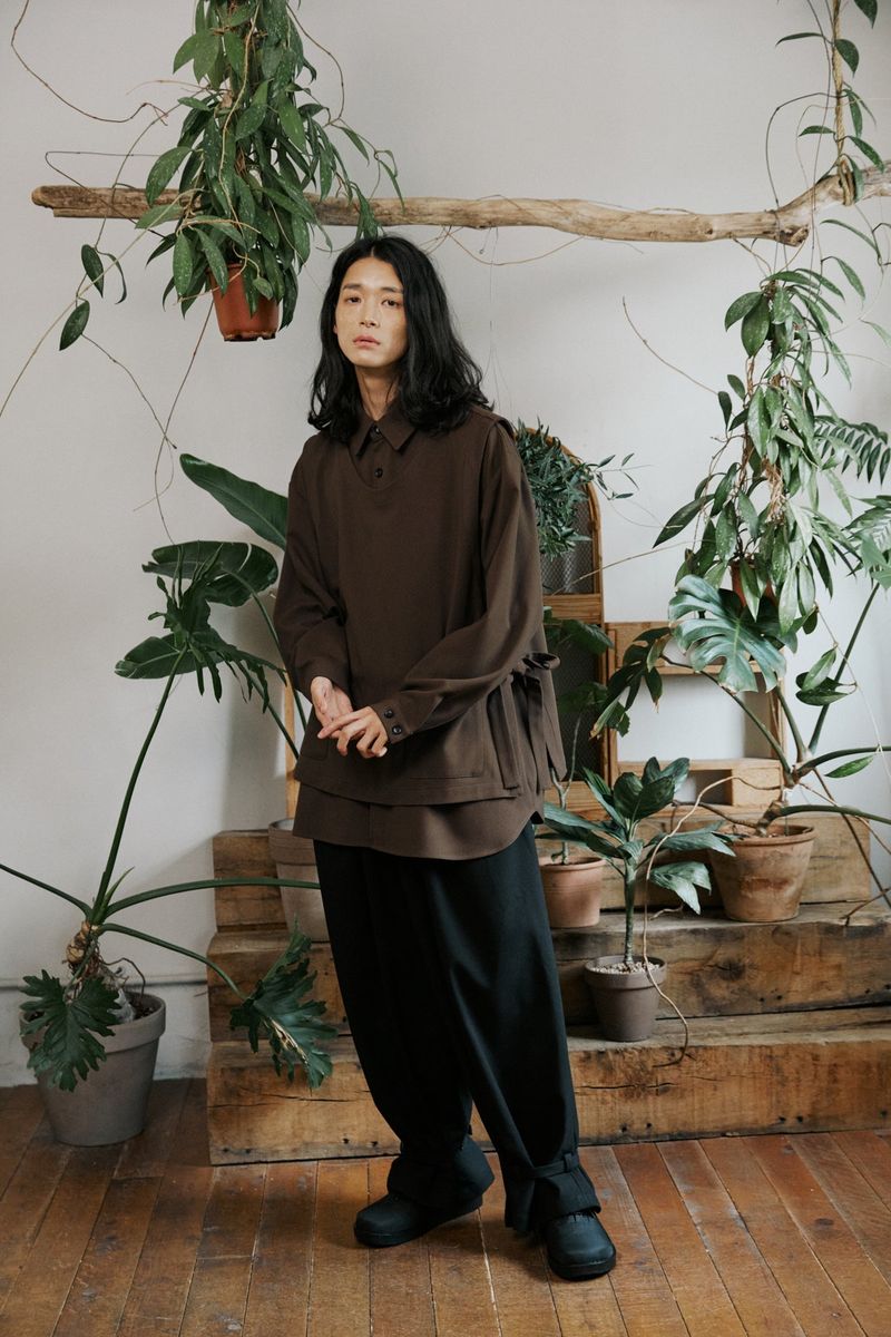 unisex shirts vest brown