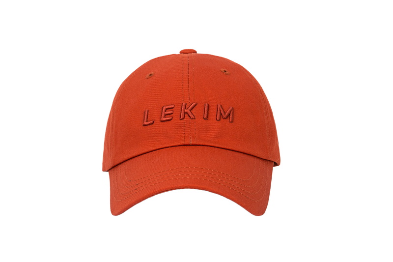LEKIM EMBROIDERY ORANGE CAP