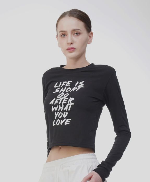 LIFE SEMI WARMER CROP T-SHIRTS 