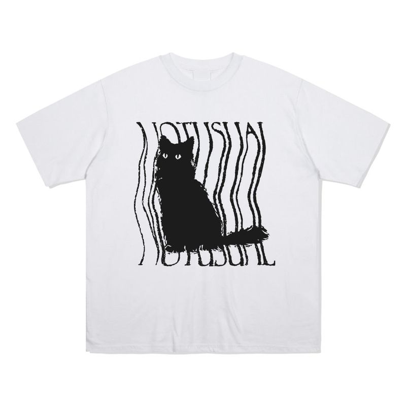ラフキャットTシャツ - 5COLOR