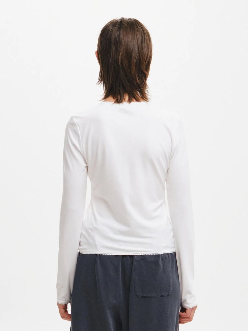 LACE ROUND NECK T-SHIRT