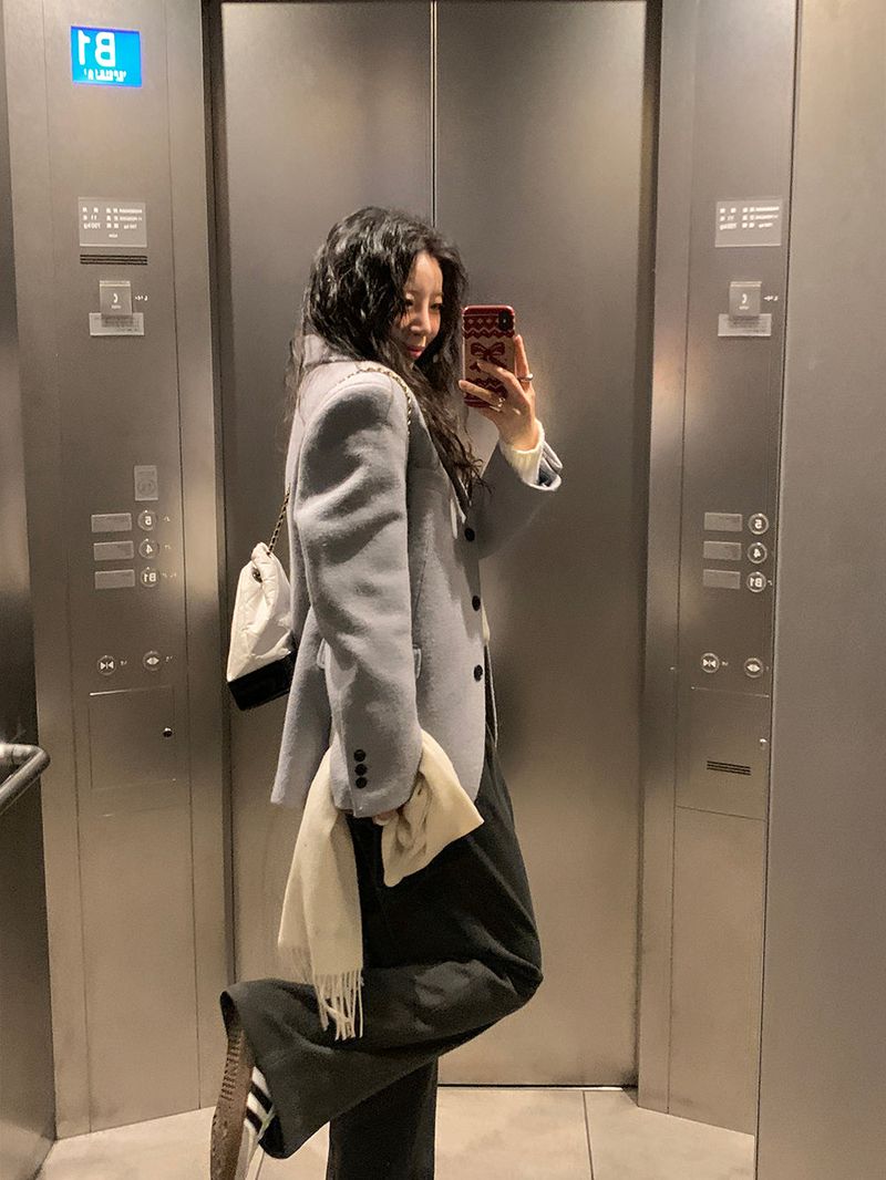 [MADE] [Wool Napping] Winter Warm Pintuck Wide Slacks