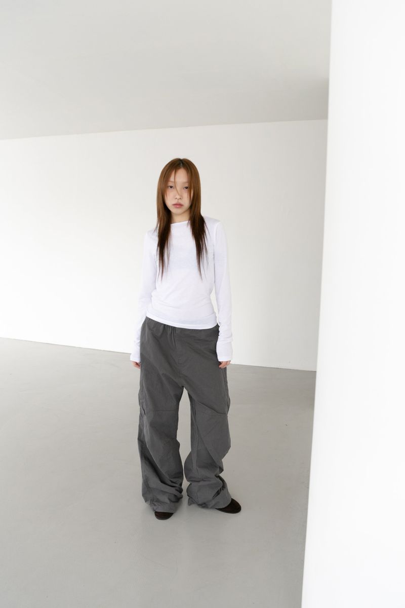 zipper cargo pocket pants(3colors)