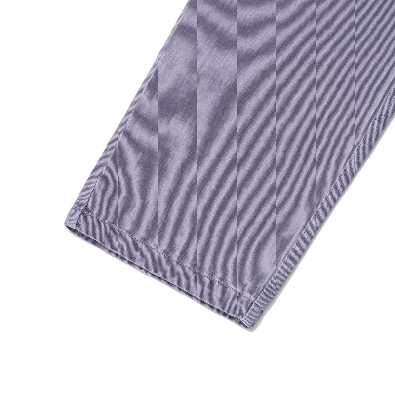 Latch tapered twill pants / Washed purple
