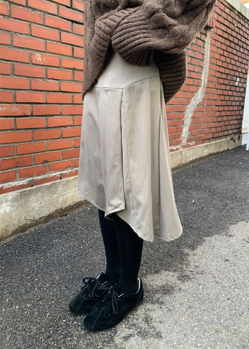  STRIPE BLEND SKIRT