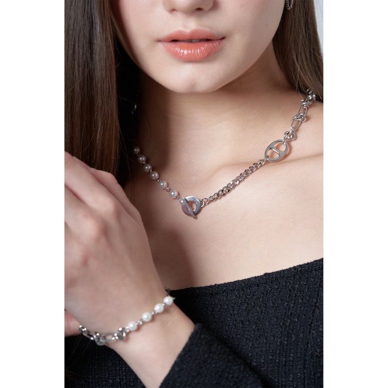 MIX CHAIN CAP NECKLACE