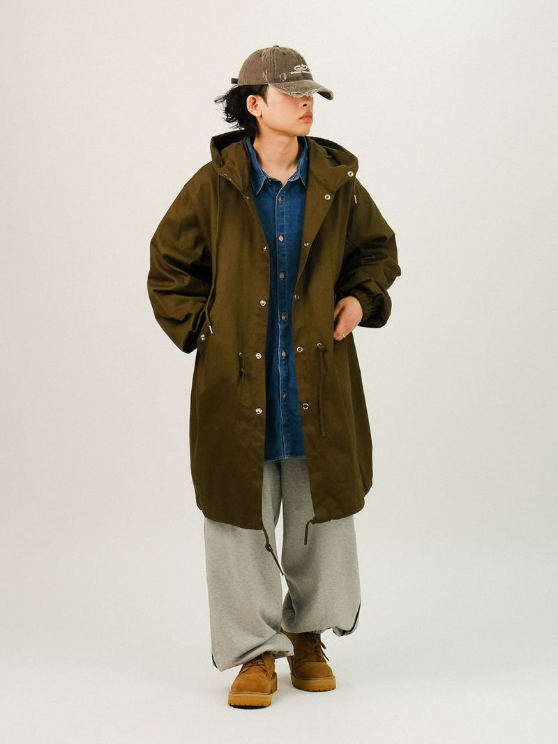 LAB Overfit Hood Fishtail Field Jacket