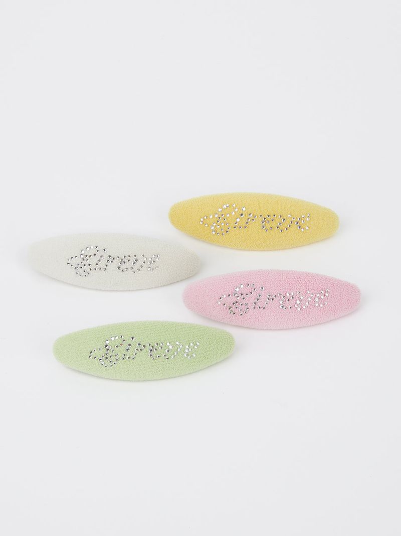 LETTERING TERRY HAIR CLIP_LIME