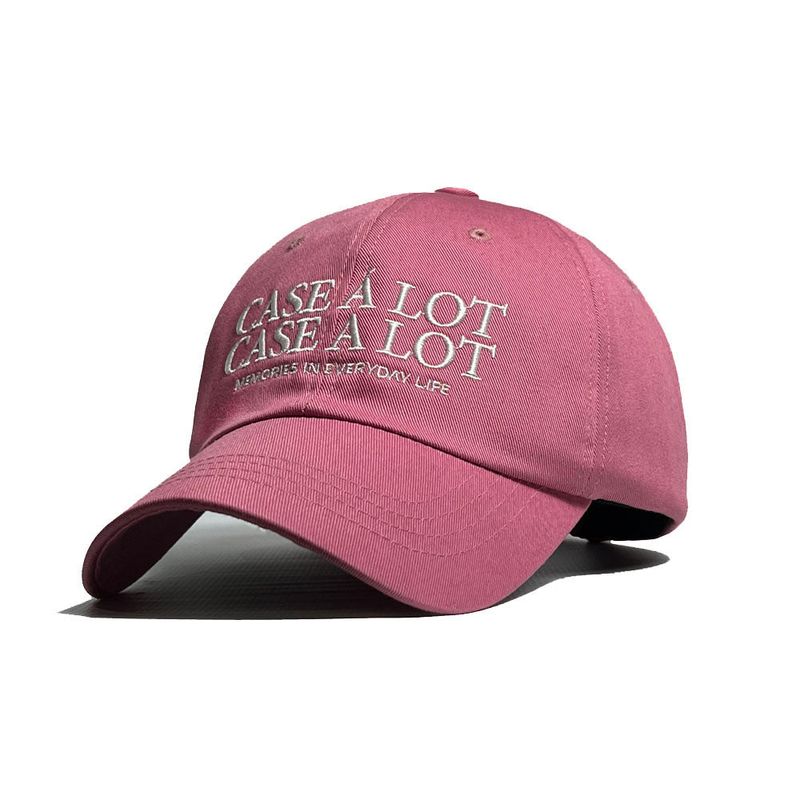 CASEALOT（ケースアロット）の「Slogon logo ball cap - Pink（Hats）」
