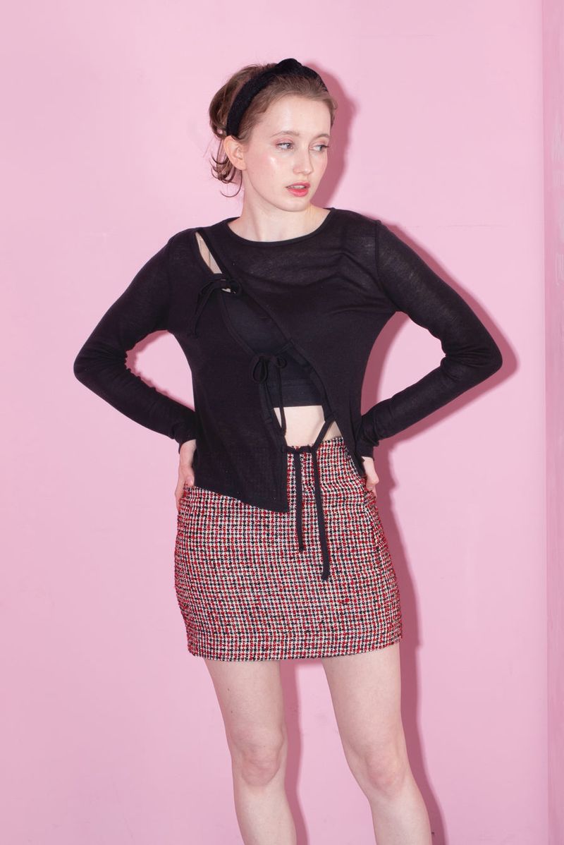 layered t-shirt black