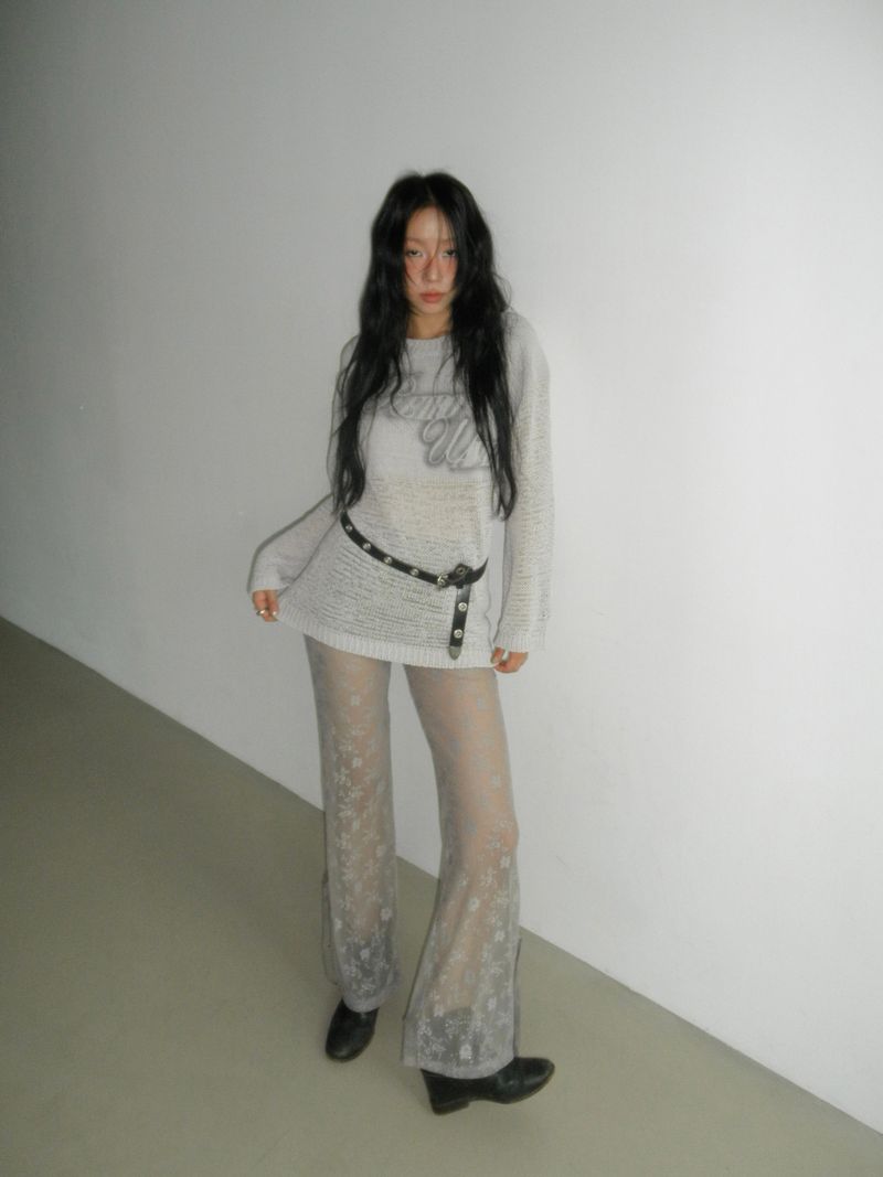 SOFT SHEER KNIT - LIGHT GREY