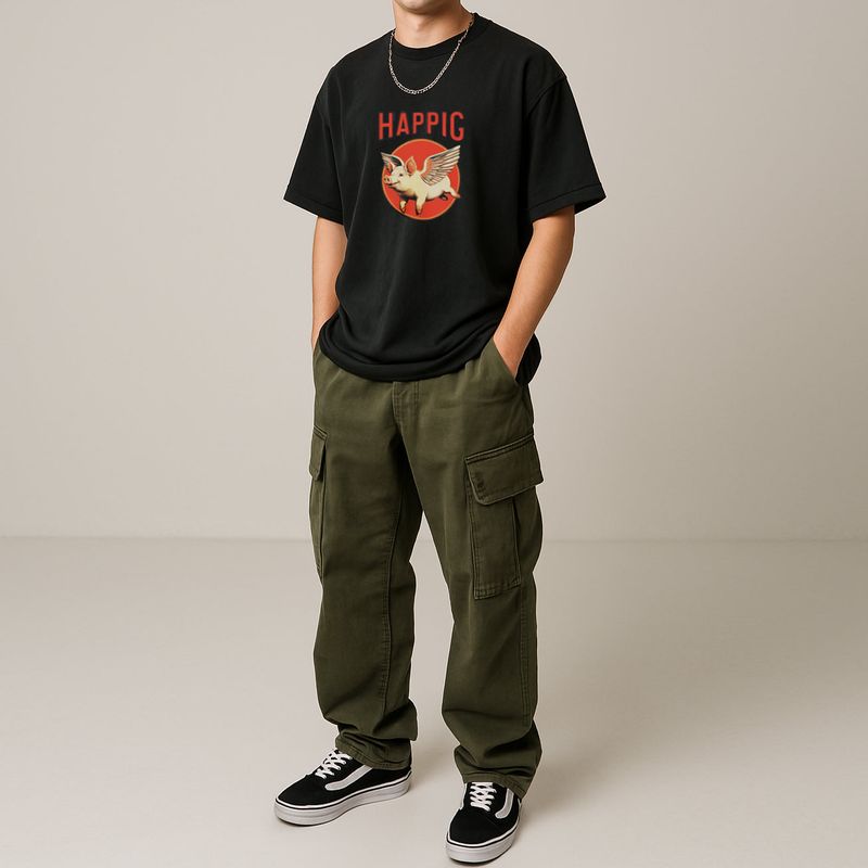 driftout(ドリフトアウト)の「Happigthe Fying Pig T-Shirt (3color)(Tops)」