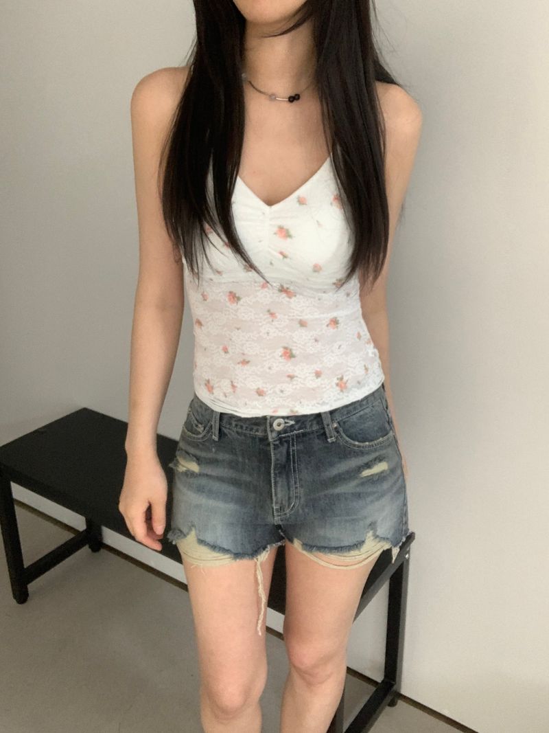 Daniel Lace Flower Sleeveless