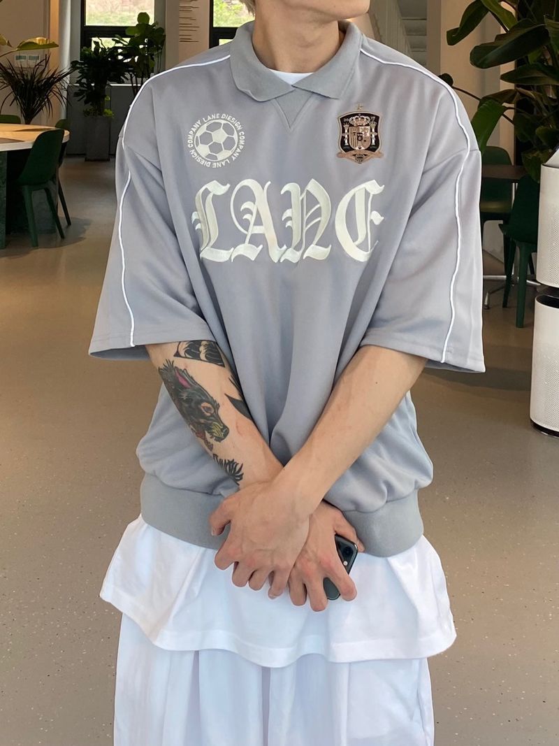 Collar jersey short sleeve sweatshirt mtm 2C