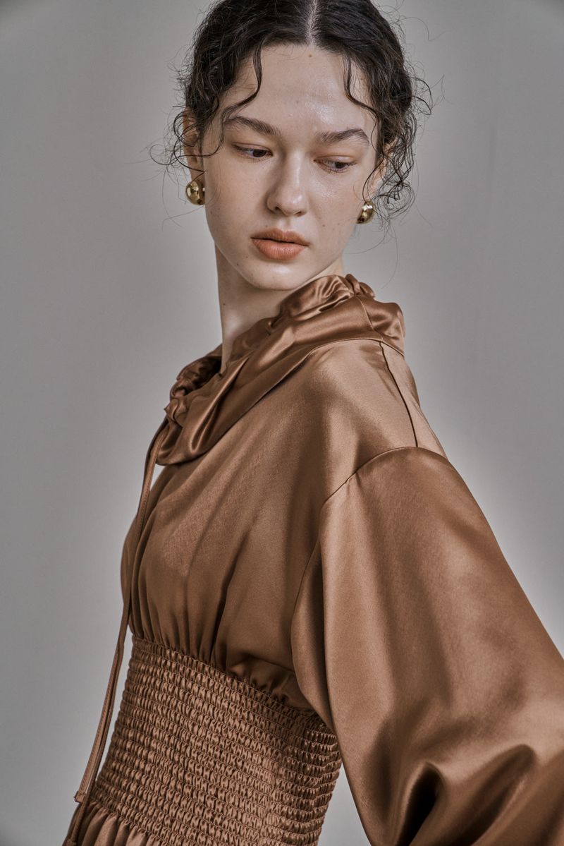 SEYMOUR STRING BLOUSE_BROWN