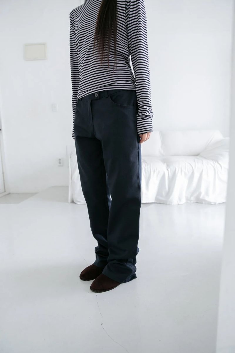 regular bisou cotton pants(2colors)