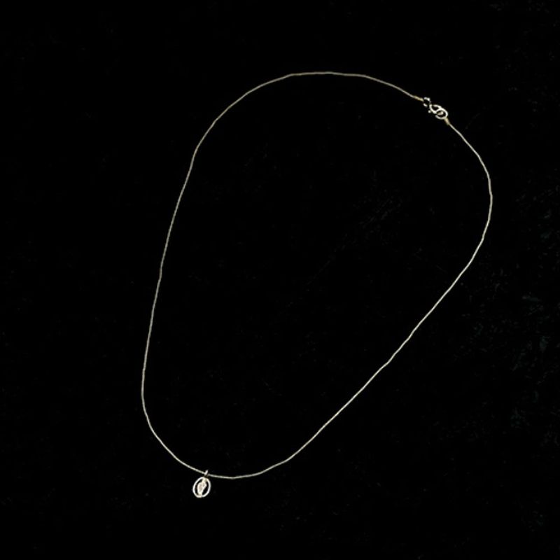 [CCNMADE] Rounded Silver Pendant Necklace (3color)