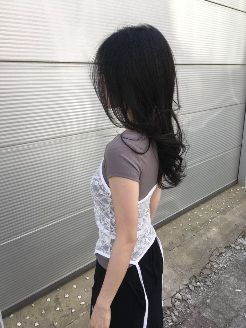 シースルーレース タンクトップ
