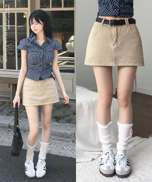 JASMINBELL(ジャスミンベル)の「Tony Belt Mini Skirt(Skirts)」
