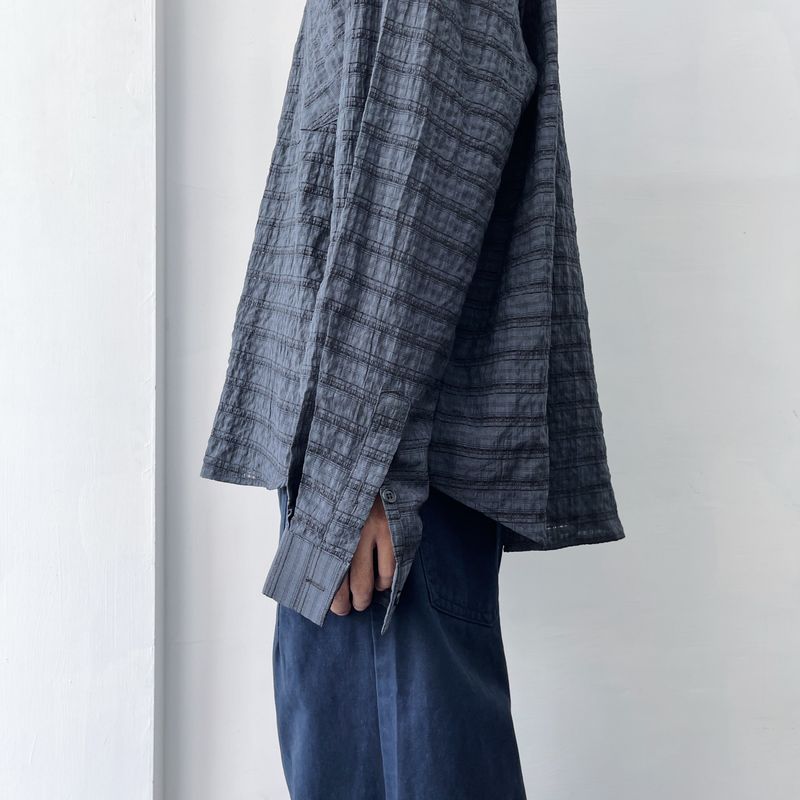 Dark Grid Texture Shirt