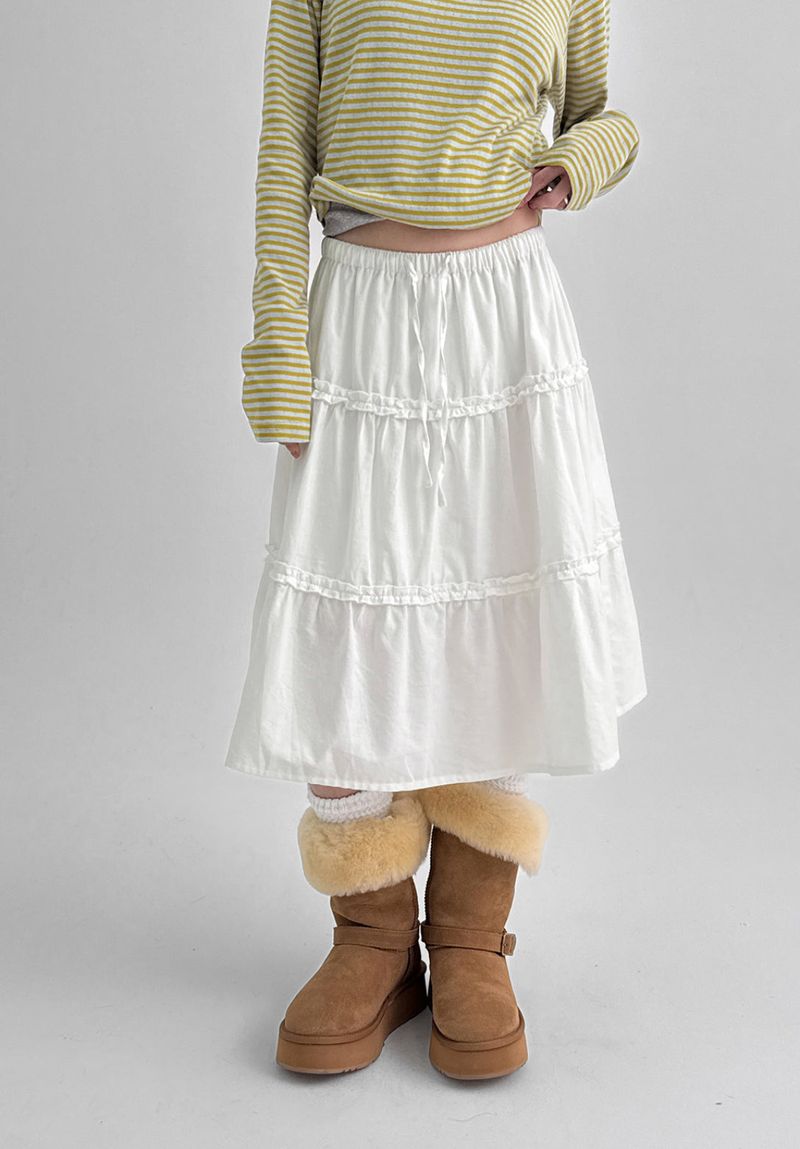 BLACKUP（ブラックアップ）の「[MADE] Chifney Flare Midi Skirt（Skirts）」
