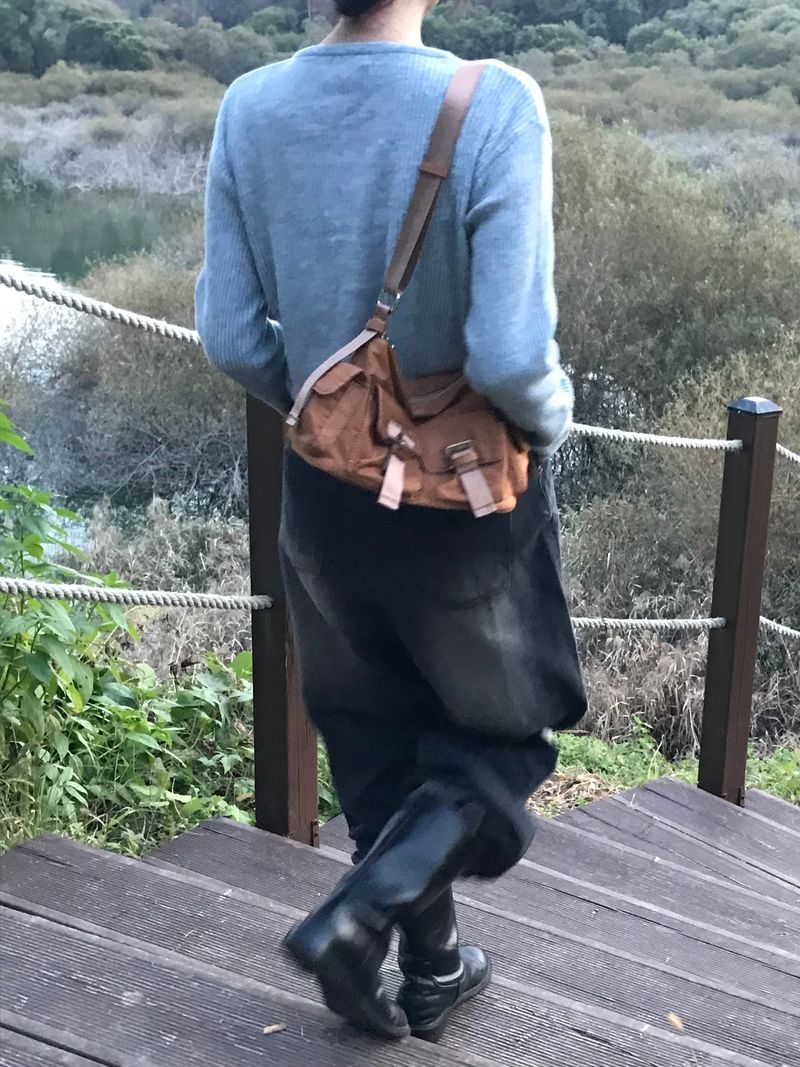 Plant wide denim pants