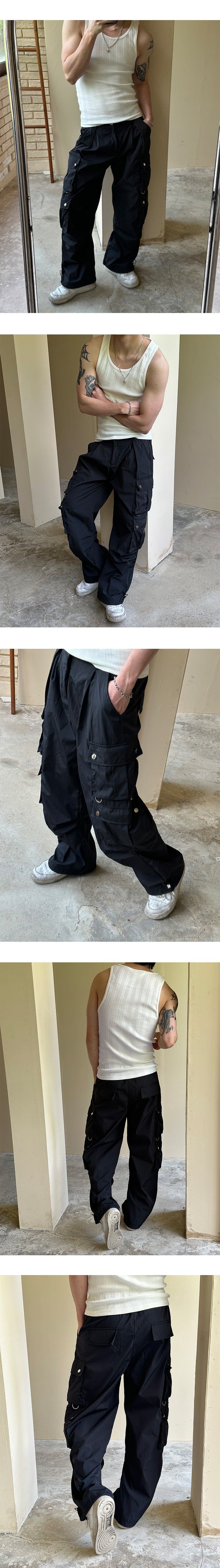[S/S] Nylon parachute cargo pants(2color)