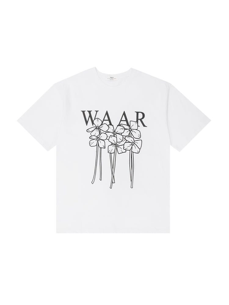 T1012 M FLOWER T-SHIRT_WHITE