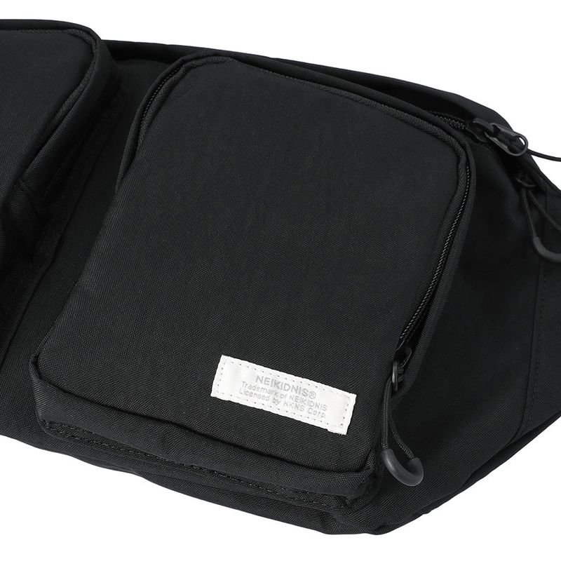 DOUBLE POCKET HIP SACK / BLACK