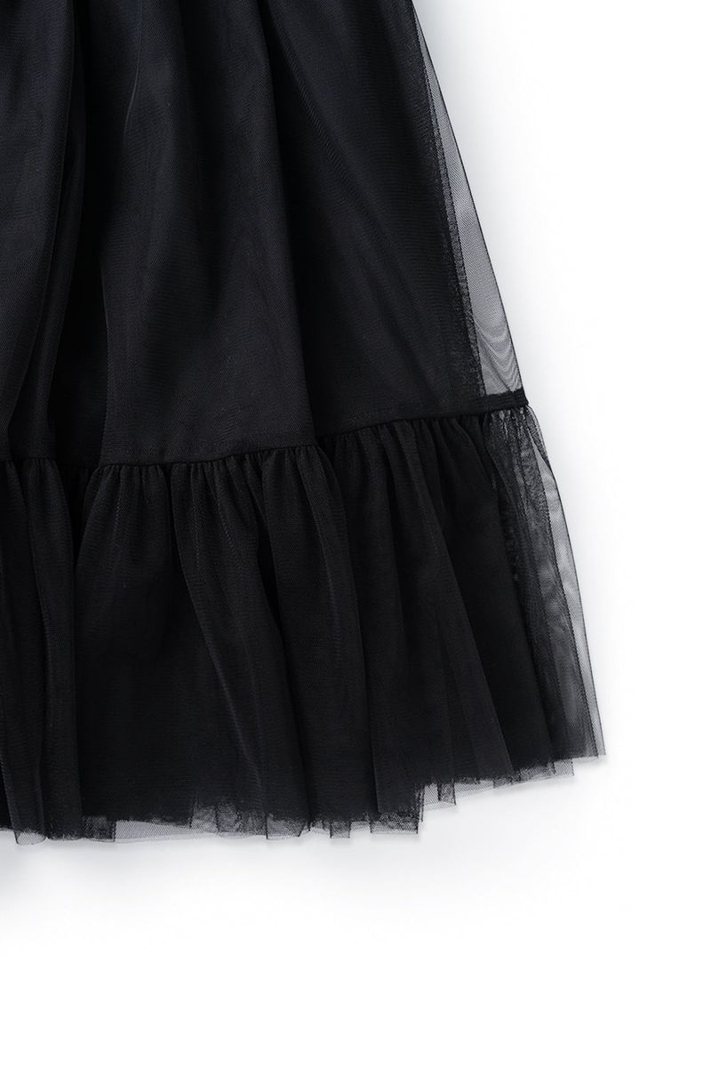 Tulle midi skirt_black