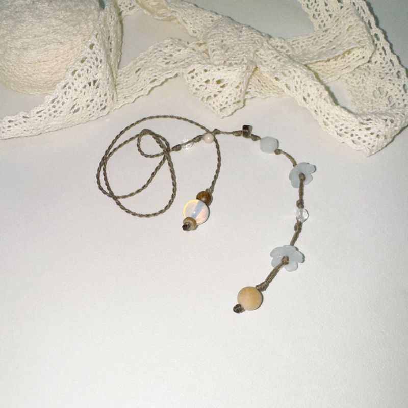 light blue hollyhock bookmark