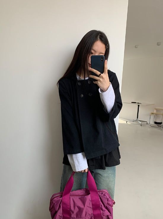 Handicue Hood Double Short Jacket