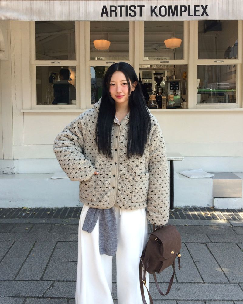 [ORIGINAL] Heart Dot Wool Jumper