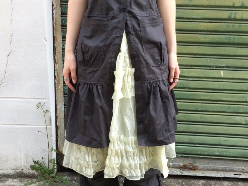 frilling Sheer skirt