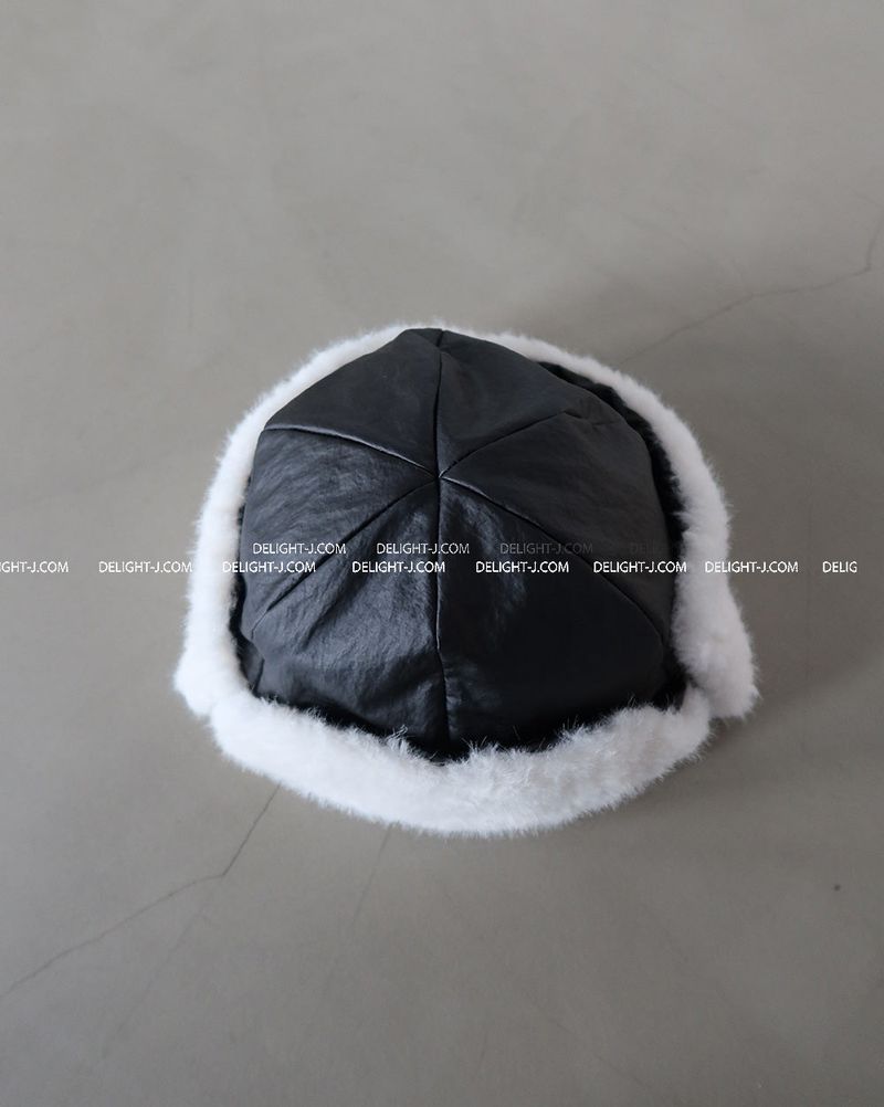 Roll-up Fake Fur Earned Truffle Hat