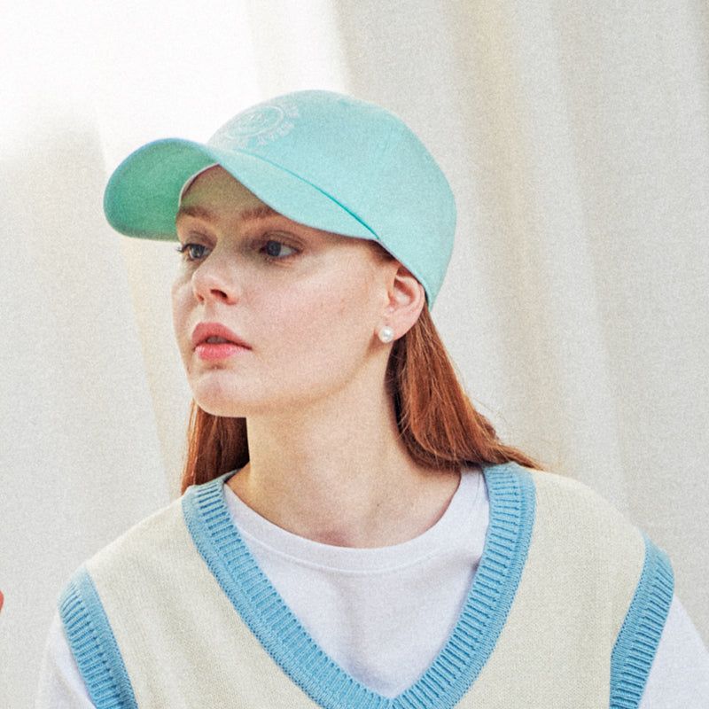 Smile embroidery ball cap