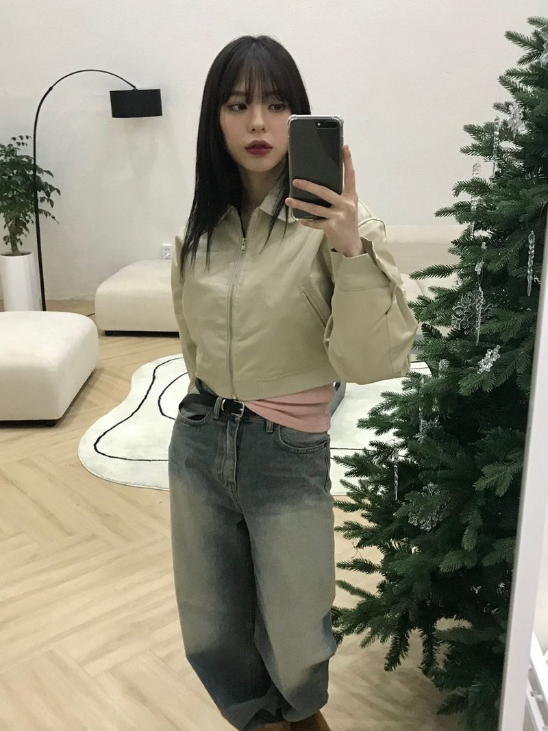 Malo short leather jacket