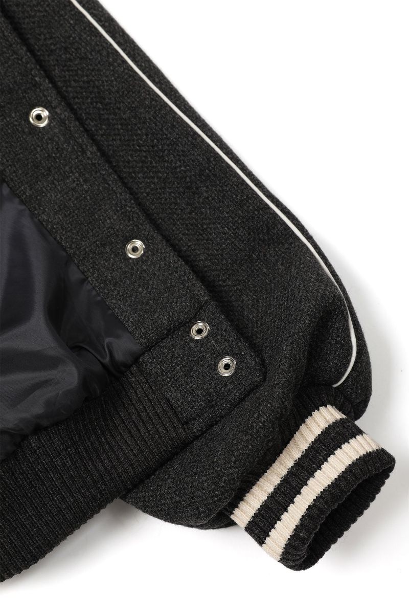 Wool Sporty Jacket [Charcoal]