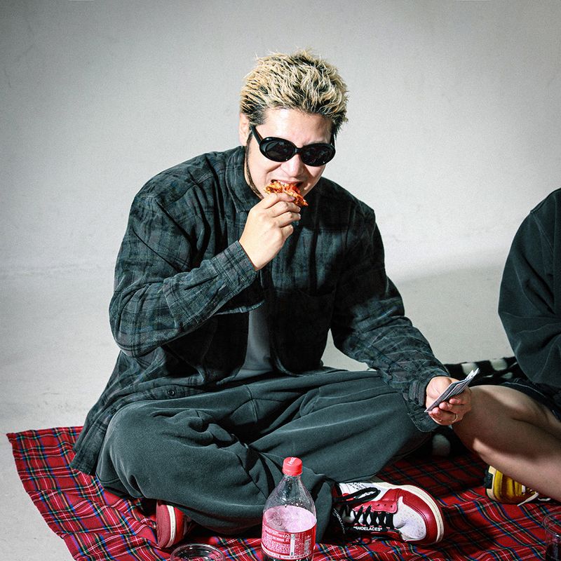 PIGMENT COATED SWEATPANTS CHARCOAL