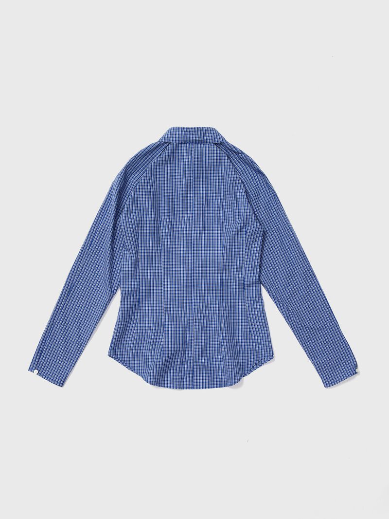 Curvy Line Shirt Blue