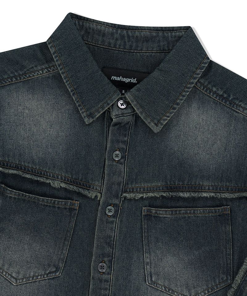 DENIM HALF SHIRT