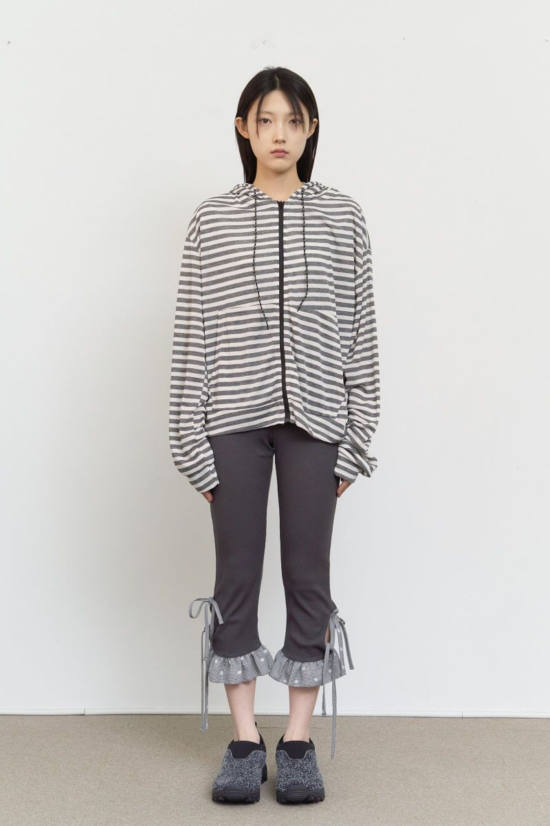 Robe Striped Zip Hoodie