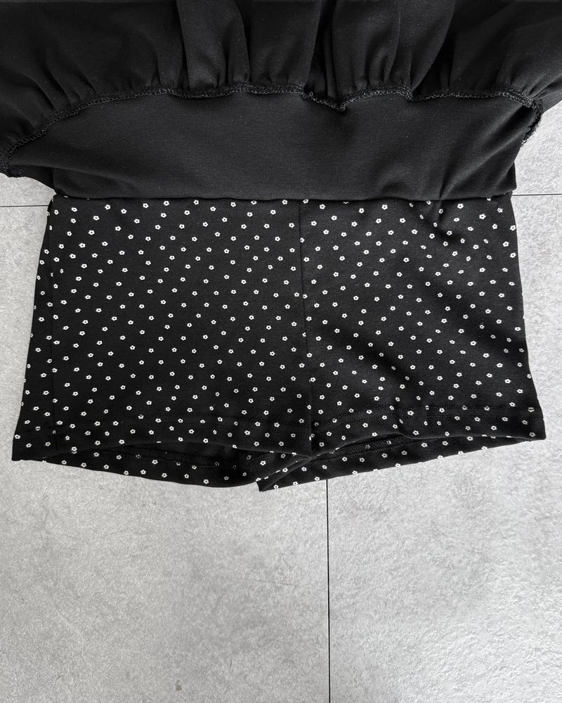 MICRO FLOWER FRILL SKIRT